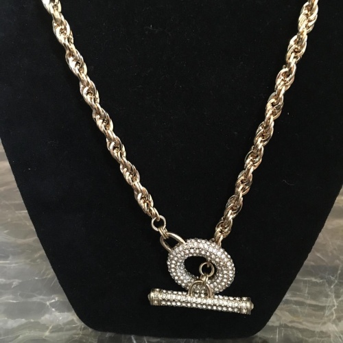 Gold-Tone Paved Crystal chain necklace w/ matching ball earrings