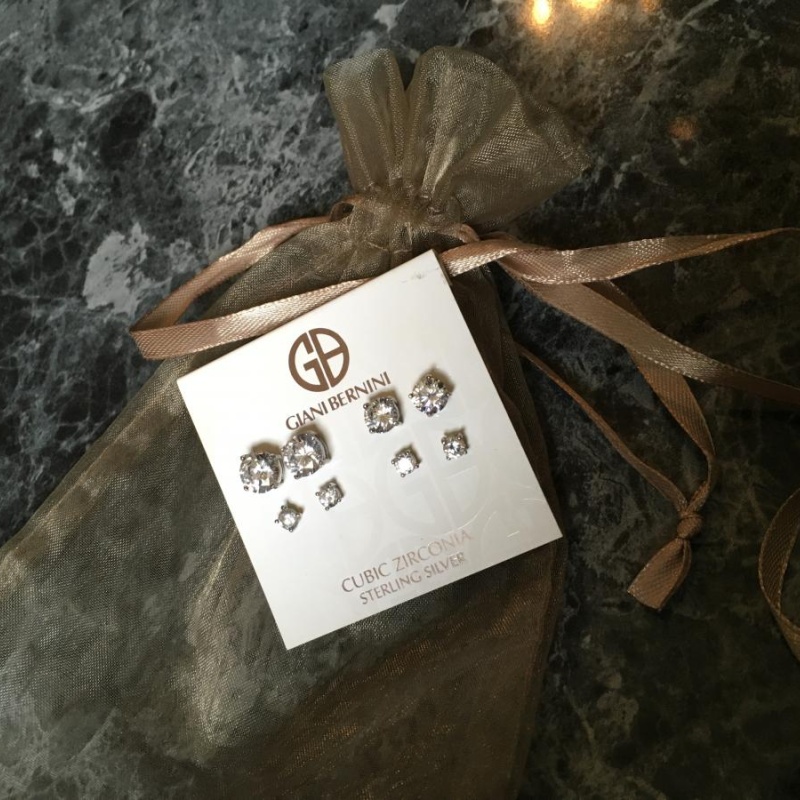 Giani Bernini Cubic Zirconia Sterling Silver Studs